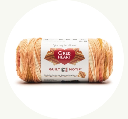 Red Heart All in One Quilt Motif