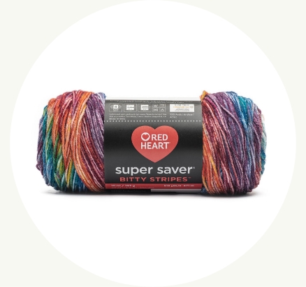 Red Heart Super Saver Bitty Stripes