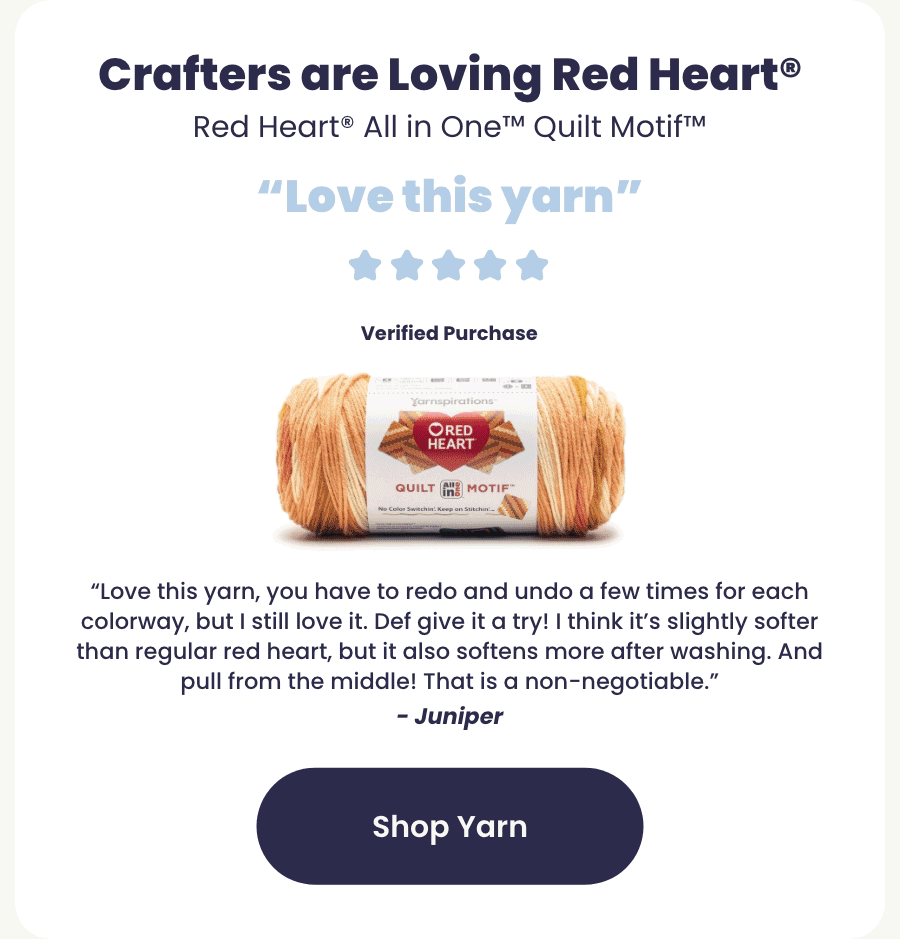 Crafters Are Loving Red Heart