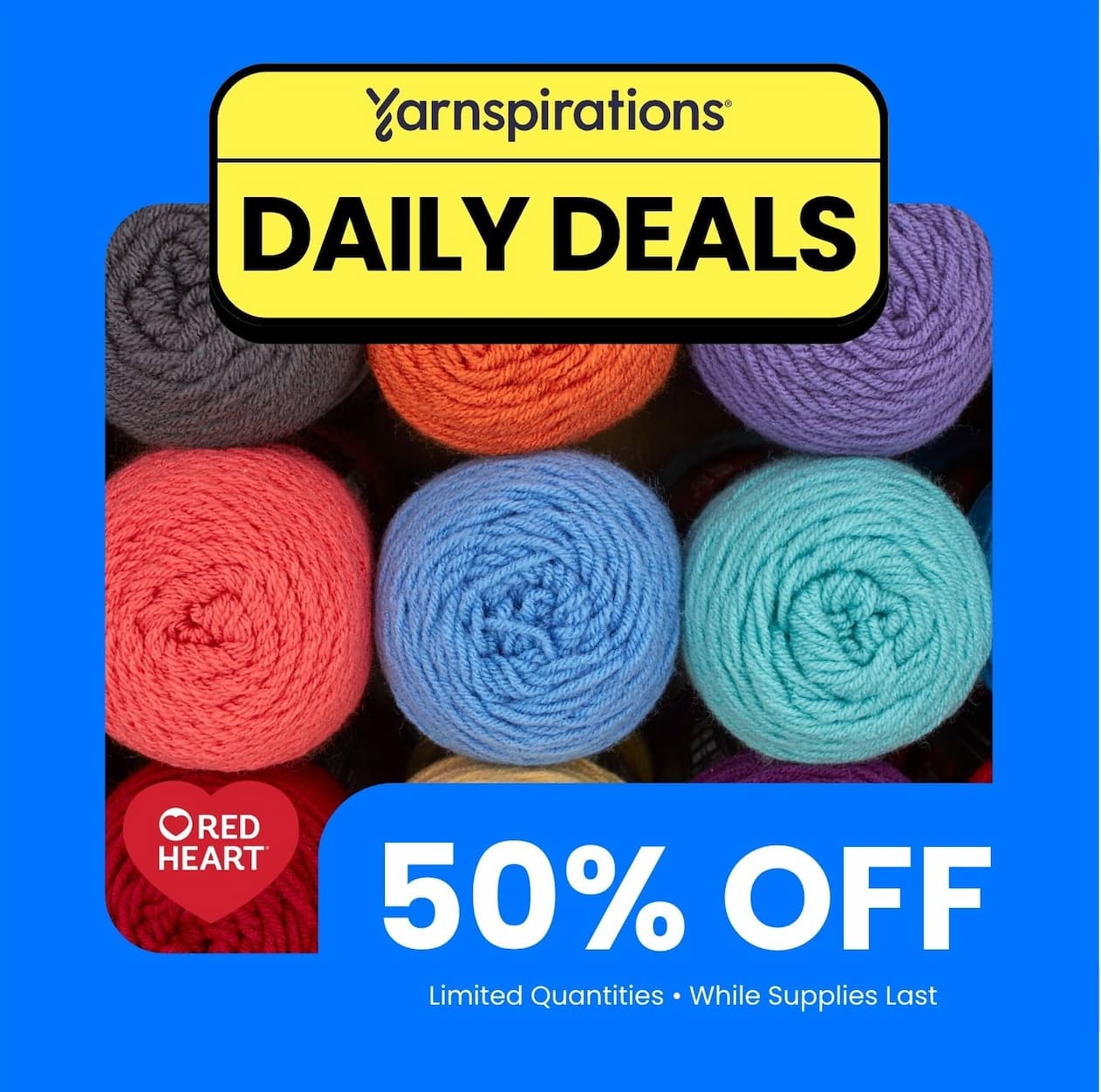 50% Off Red Heart Super Saver Jumbo