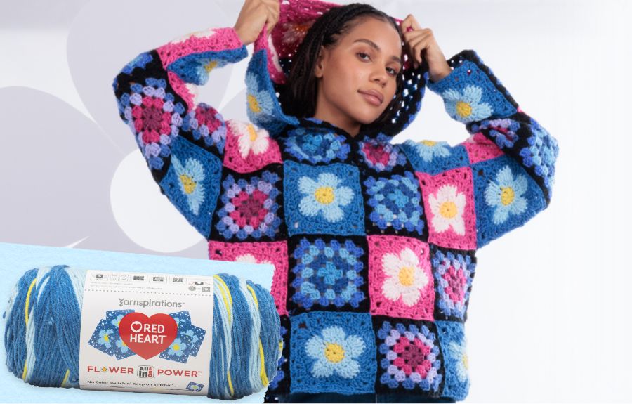 Red Heart All In One Flower Power Yarn