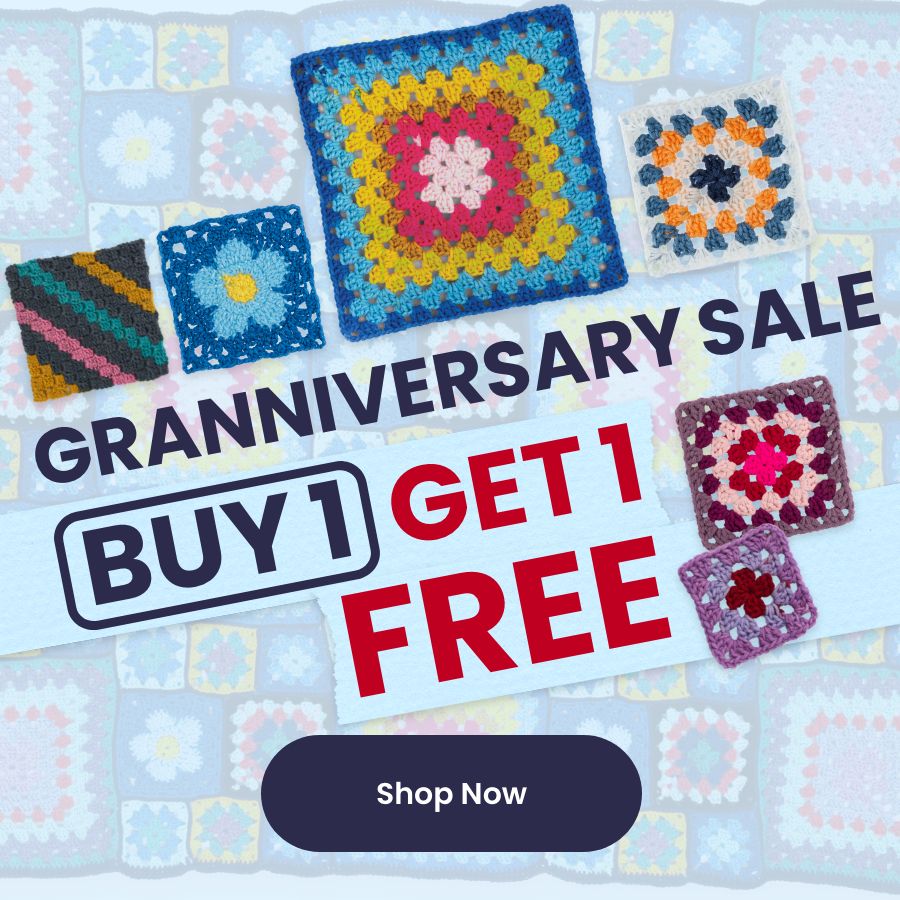 Red Heart All In One Granny Square - BOGO Free