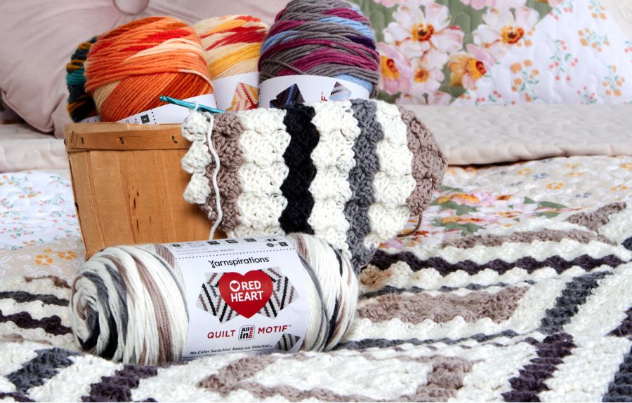 Red Heart All In One Quilt Motif Yarn