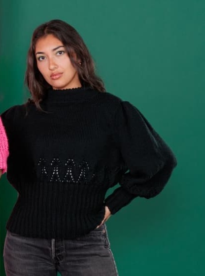 Patons Knit Blackwell Bloom Sweater Pattern