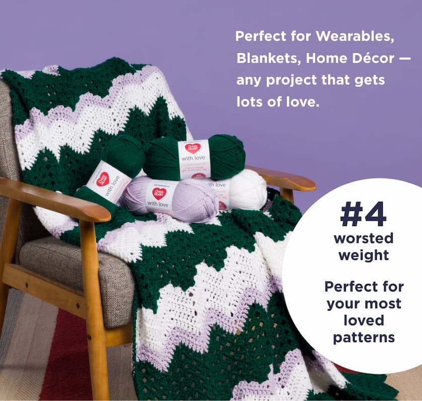 Worsted Weight Yarn + Blanket