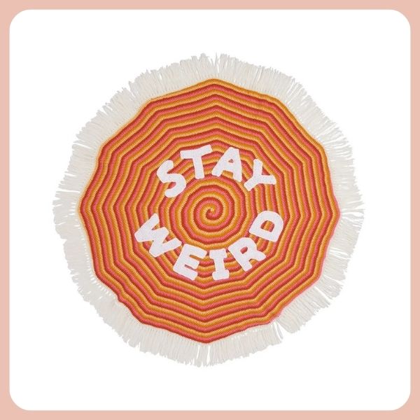 Crochet Stay Weird Blanket Pattern