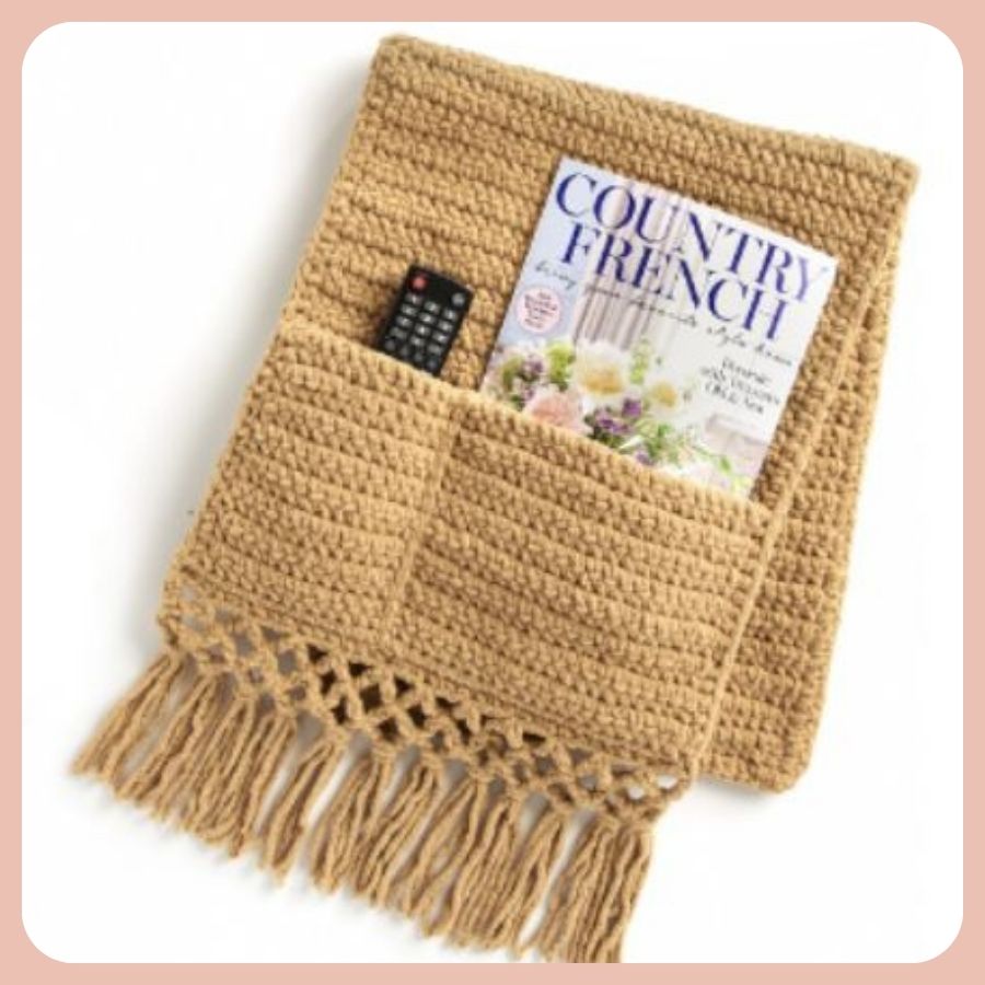 Hide-Away Crochet Sofa Caddy Pattern