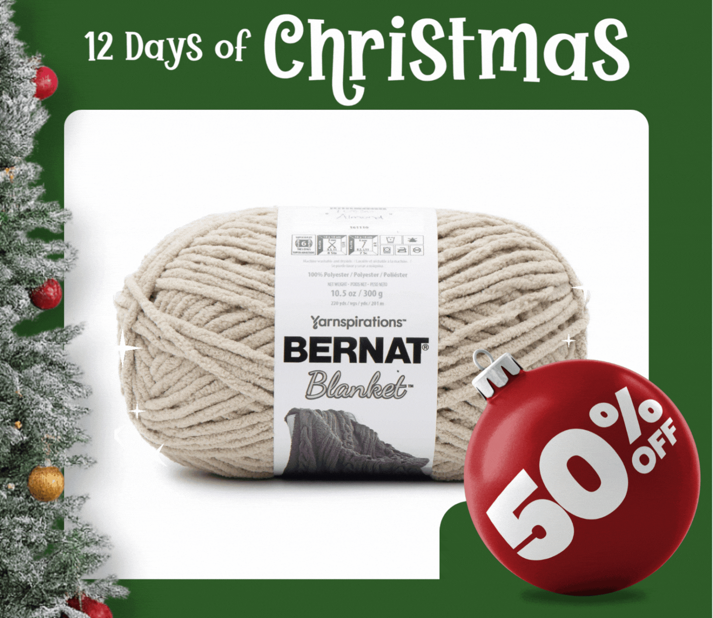 50% Off Bernat Blanket Yarns