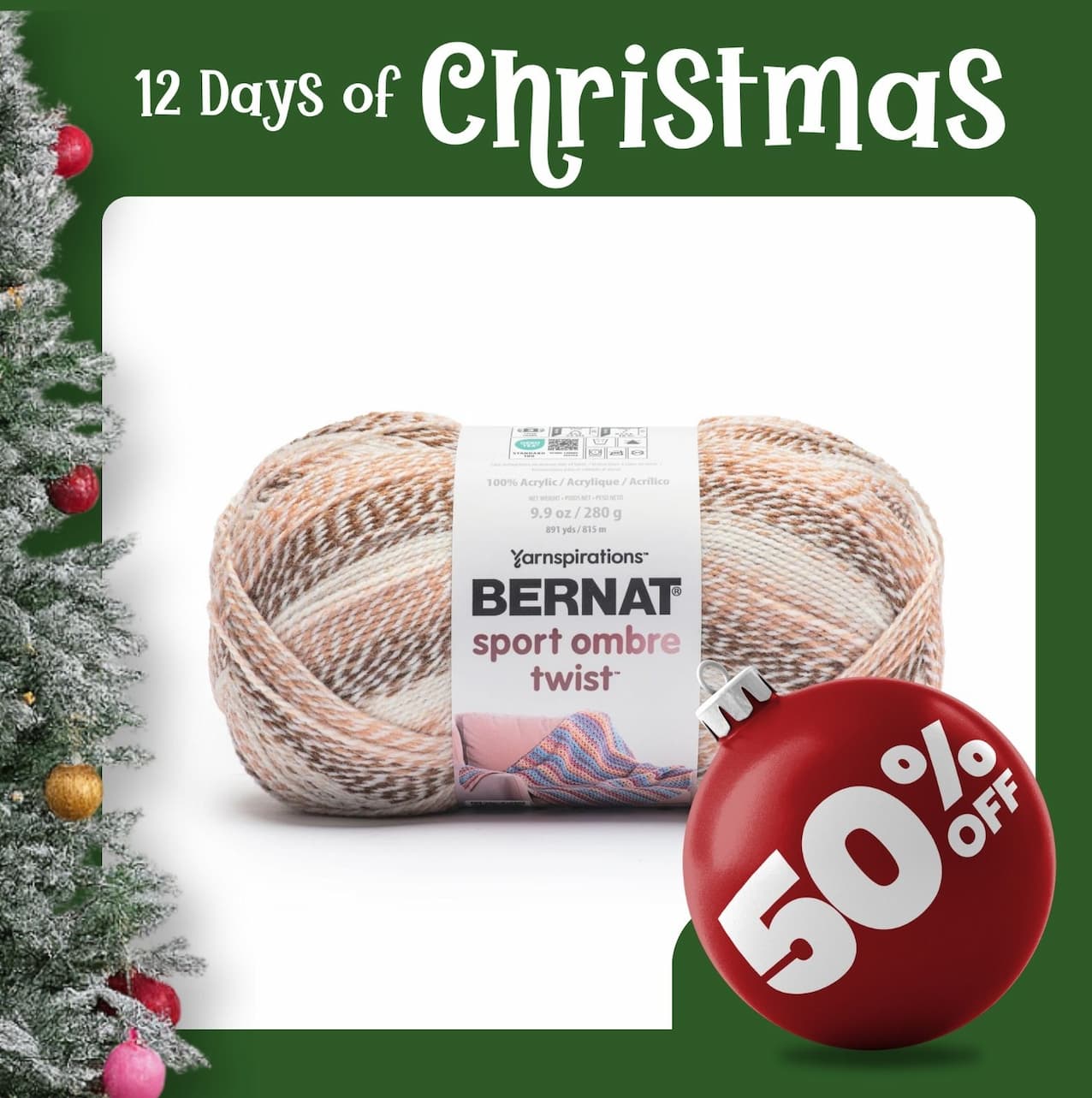 12 Days Of Christmas - Save 50% Off Select Yarns