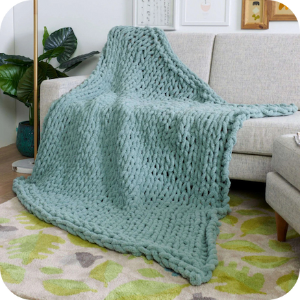 Free Ultra Squish Table Knit Blanket Pattern
