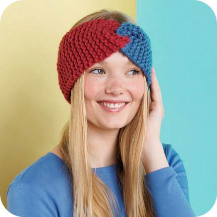 Free Knit Duo Twist Headband Pattern