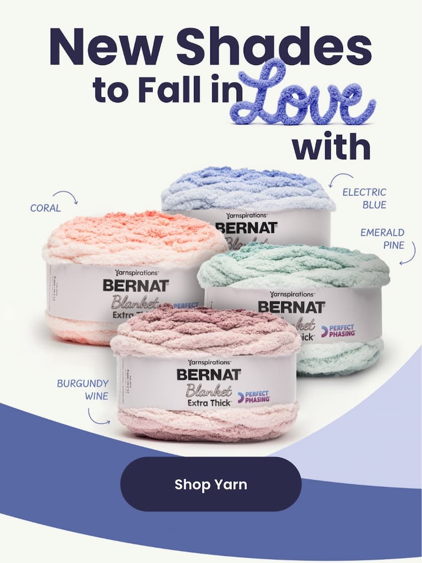 NEW SHADES - Bernat Blanket Extra Thick Perfect Phasing Yarn