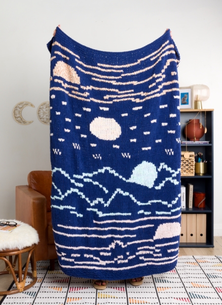 Free Sunkissed Knit Blanket Pattern