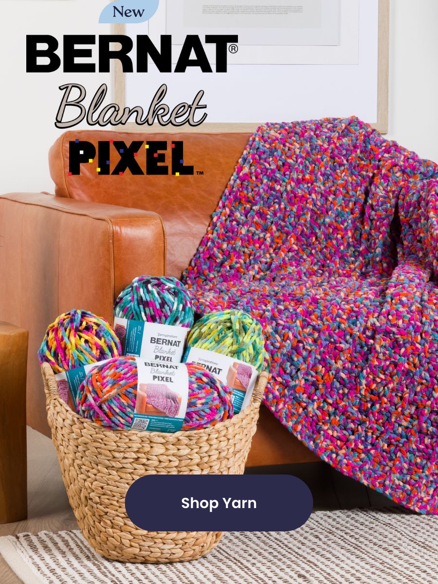 NEW Bernat Blanket Pixel