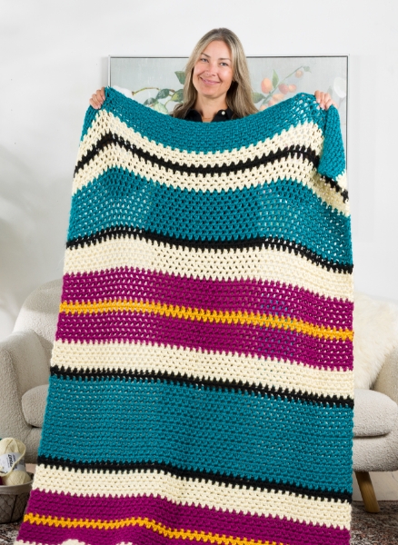 Free Crochet Class Act Blanket Pattern