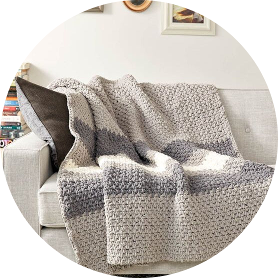Free Hibernate Gray Crochet Blanket Pattern