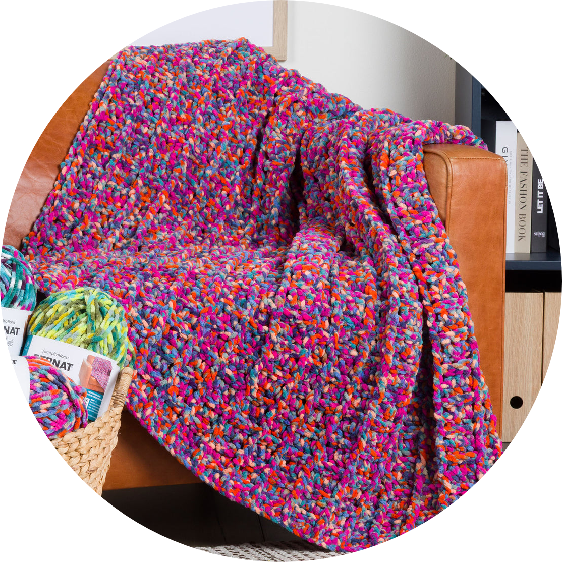 Free Pixel Prism Crochet Waffle Stitch Throw Pattern