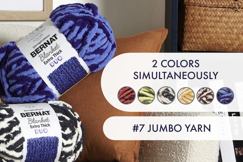 2 Colors Simultaneously | #7 Jumbo Yarn