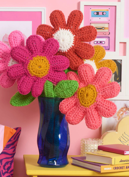 Free Crochet Daisy Bouquet Pattern