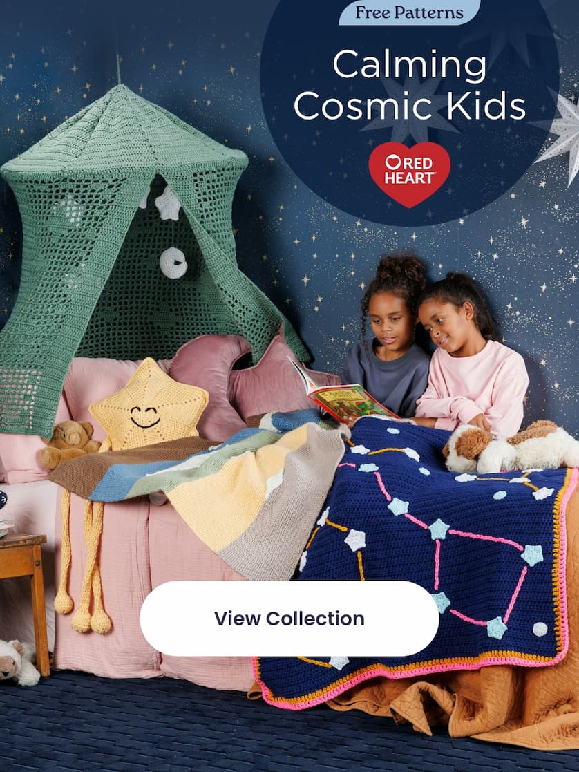 Free Red Heart Calming Cosmic Kids Pattern Roundup
