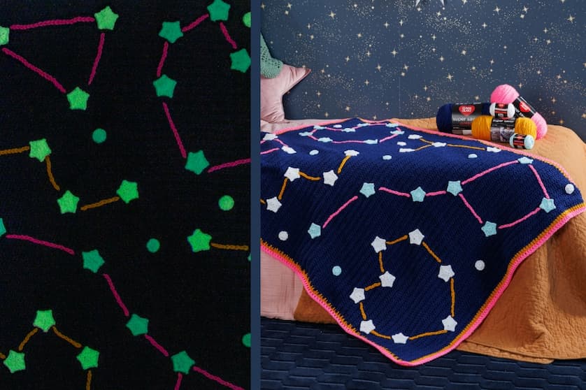 Free Crochet Starry Sky Blanket Pattern