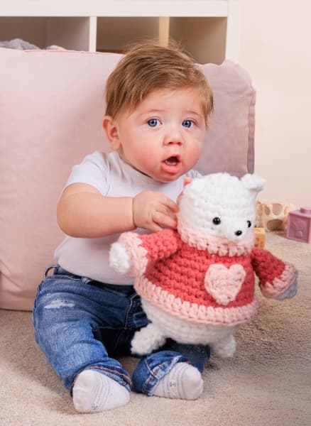 Bernat Heartley the Crochet Bear