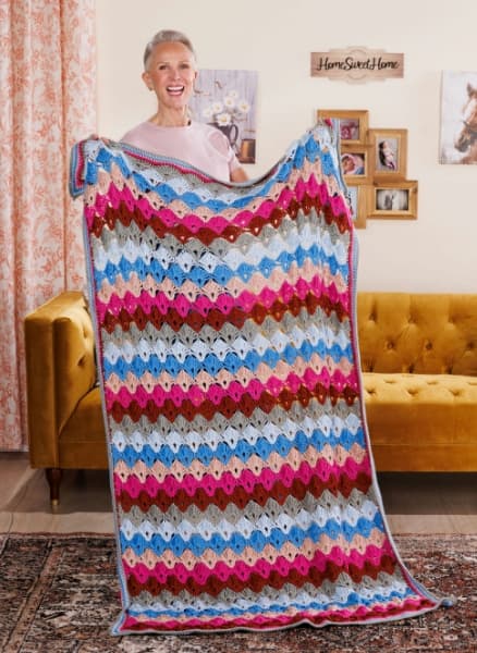 Free Twilight Sea Shells Throw Pattern