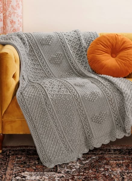 Free Crochet Heart Of The Matter Blanket Pattern