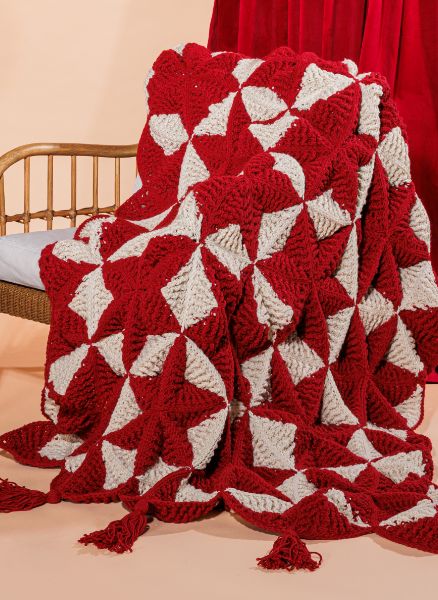 Free Crochet 3D Star Blanket Pattern