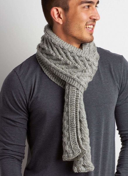 Free Braid and Twist Knit Scarf Pattern