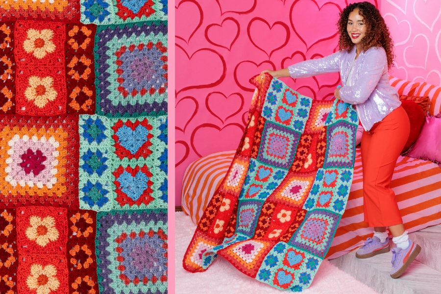 Free Positively Zany Crochet Blanket Pattern