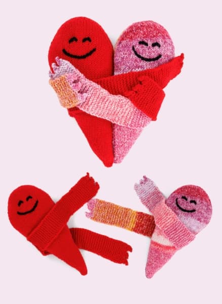 Free Knit Pillow Pal-entines Pattern