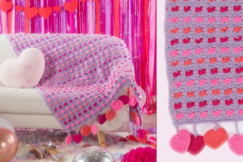 Free Love Crochet Blanket Pattern