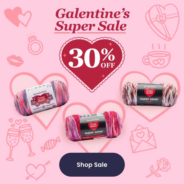 30% Off Red Heart Super Saver Yarns
