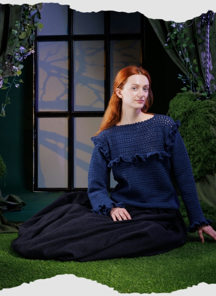 Free Crochet Vintage Ruffle Top Pattern