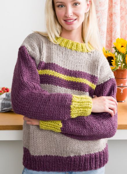 Free Cloudy Day Knit Sweater Pattern