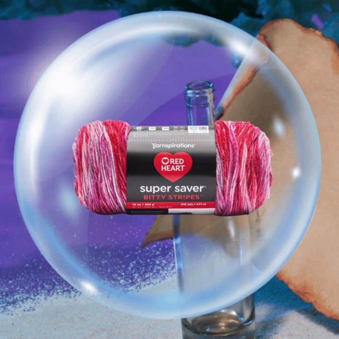 Red Heart Super Saver Bitty Stripes Yarn