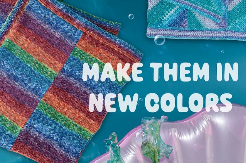 Free Rainbow Connection Knit Panel Blanket Pattern