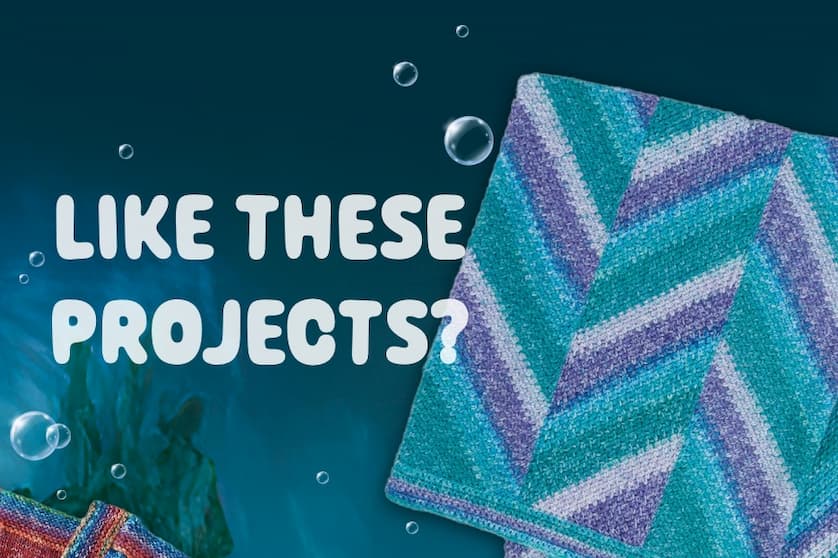 Free Change of Stripes Crochet Panel Blanket Pattern