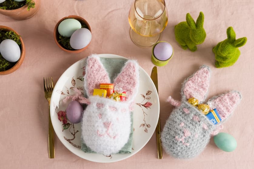 Free Crochet Bunny Treat Bag Pattern