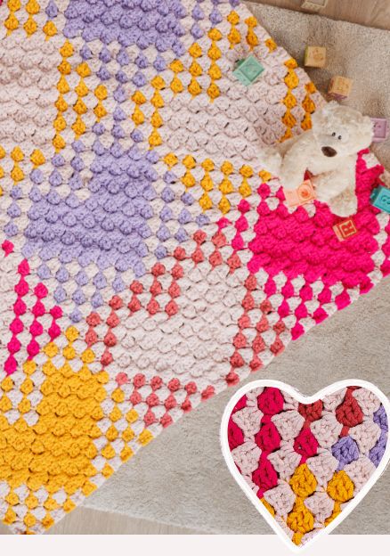 Free With All My Heart Crochet Blanket Pattern