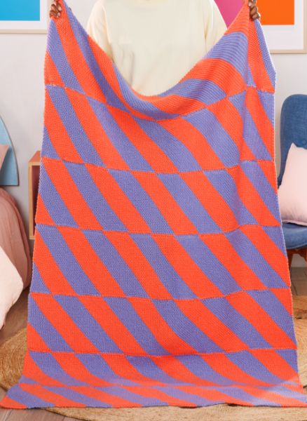 Free Electric Feel Knit Blanket Pattern