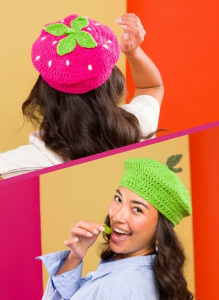  Crochet Feeling Fruity Berets Pattern