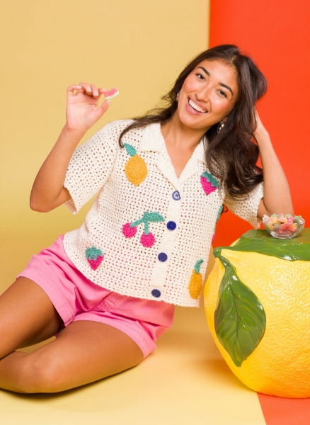 Crochet Fruit Bowl Camp Shirt Pattern