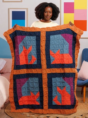 Free Crochet Feline Framework Quilt Pattern