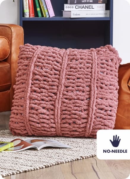 Free Willow Whisper Finger Knit Pillow Pattern