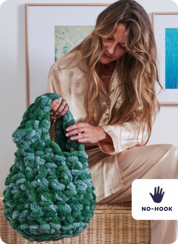 Free Finger Crochet Basket Bag Pattern