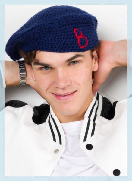 Free Crochet Monogram Beret Pattern