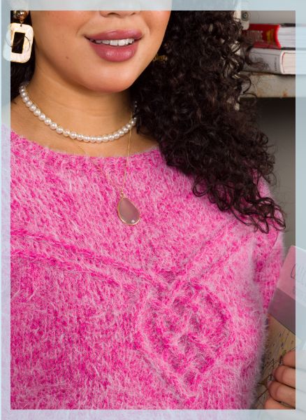 Free Knit Sweater with Celtic Medallion Pattern