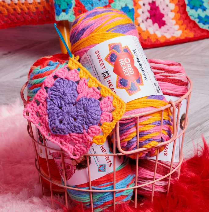 Red Heart All In One Flower Power Yarn